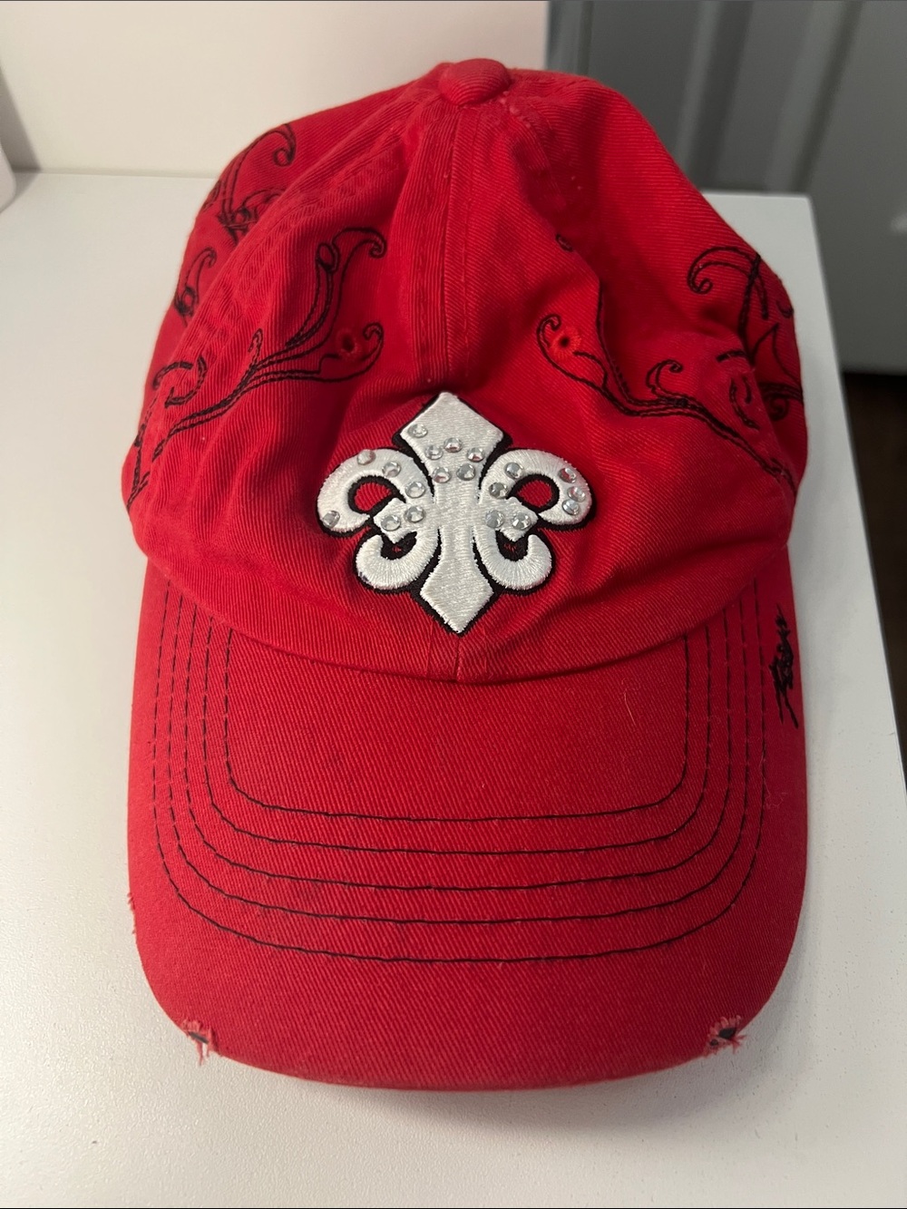 Red Vintage Reign Baseball Cap